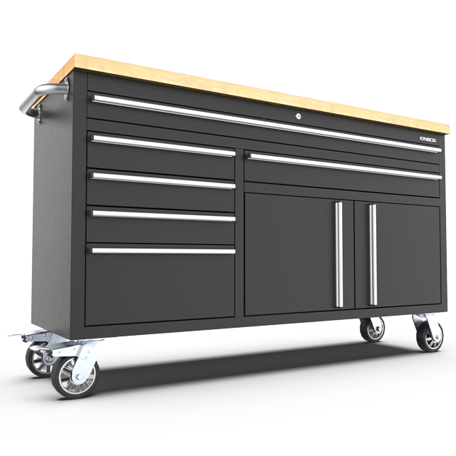 60 Inch Stainless Steel Tool Box with Worktop