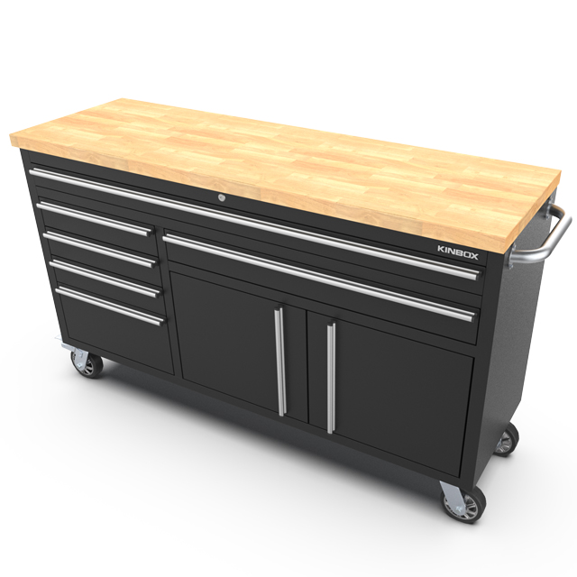 60 Inch Stainless Steel Tool Box with Worktop